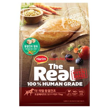  하림펫푸드 더리얼 동결건조 오븐베이크드 어덜트 사료 1kg, 닭고기맛, 1개 (21,850원)