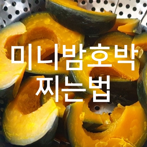  미니밤호박 찌는법과 주문 시기 알려드립니다