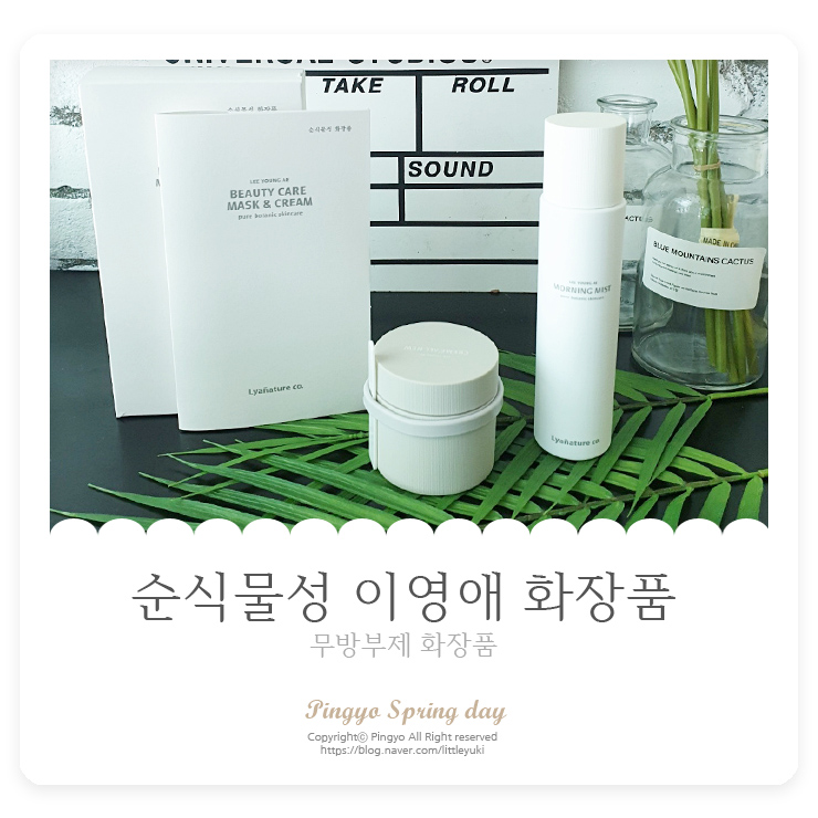  무방부제 화장품이라 피부에 좋은 순식물성 이영애 화장품