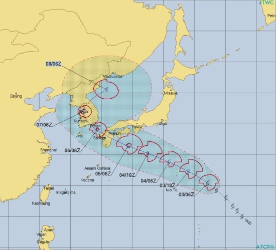  태풍 샌프란시스코 경로