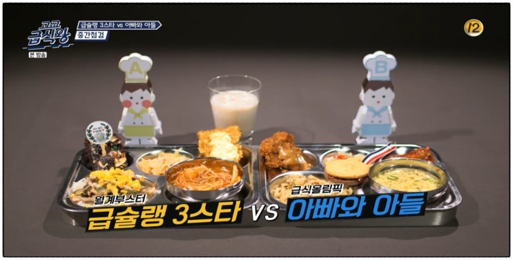 고교급식왕 급슐랭3스타와 아빠와 아들의 준결승전 대결
