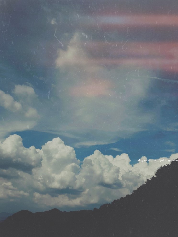 폴라로이드 느낌 카메라 어플 : 인스타 미니로 찍은 하늘 사진