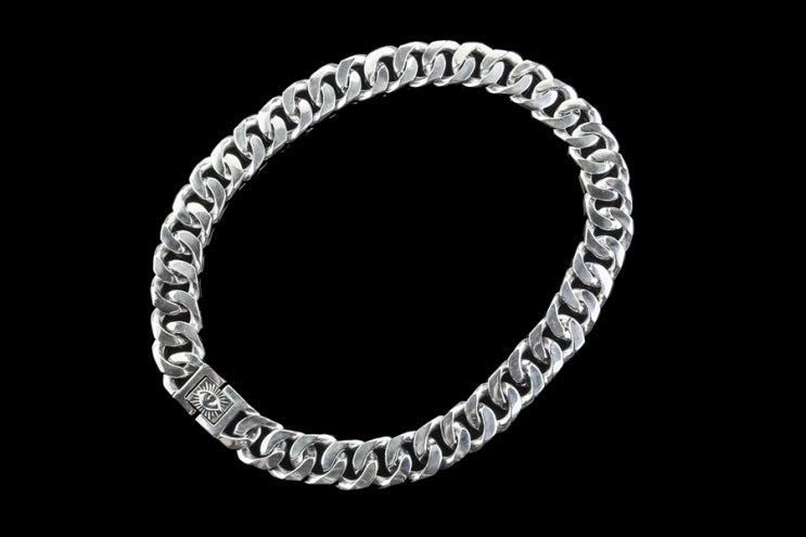  킹크로치/ all seeing eye heavy chain bracelet/ 전시안 은팔찌 목걸이 커스텀
