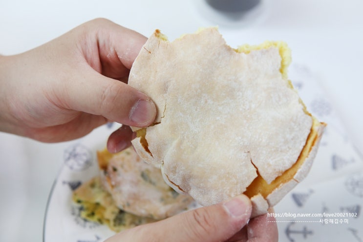  간단한 간식 만들기 대파 공갈빵 에어프라이어로 쉽게~