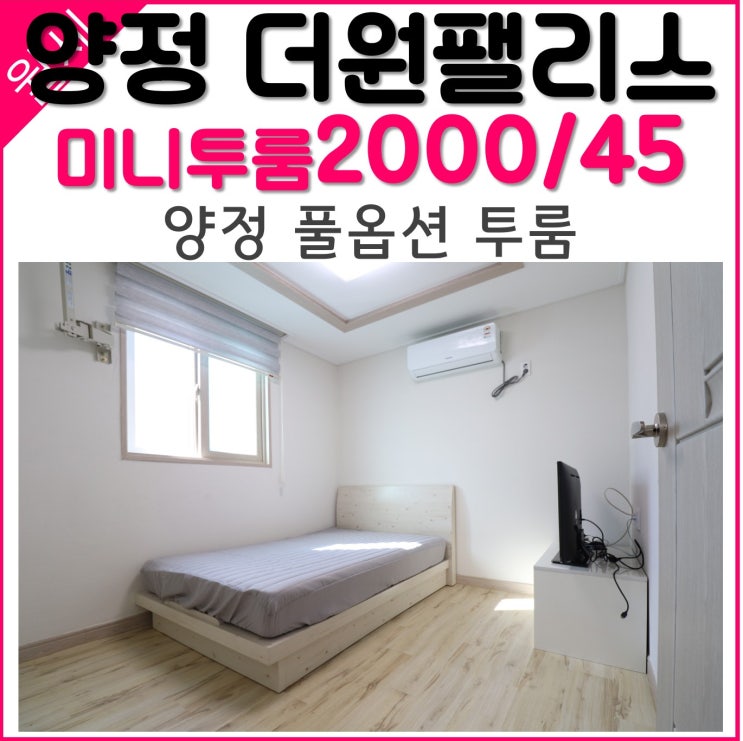  양정 더원팰리스 풀옵션 품은 신축 미니투룸