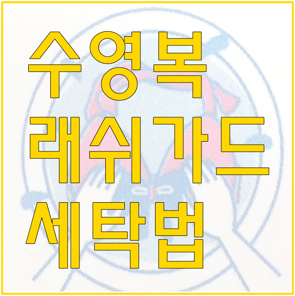  수영복 세탁법 이게최고야 (래쉬가드)