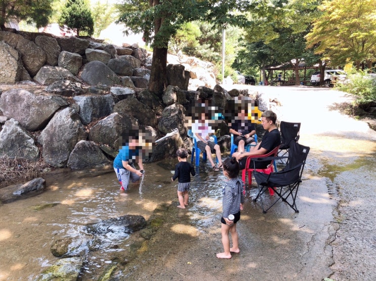  [여주 캠핑장] 계곡, 수영장, 놀이방, 방방, 체험장이 있는 여주 '산촌캠핑장' 애견동반 가능 ~