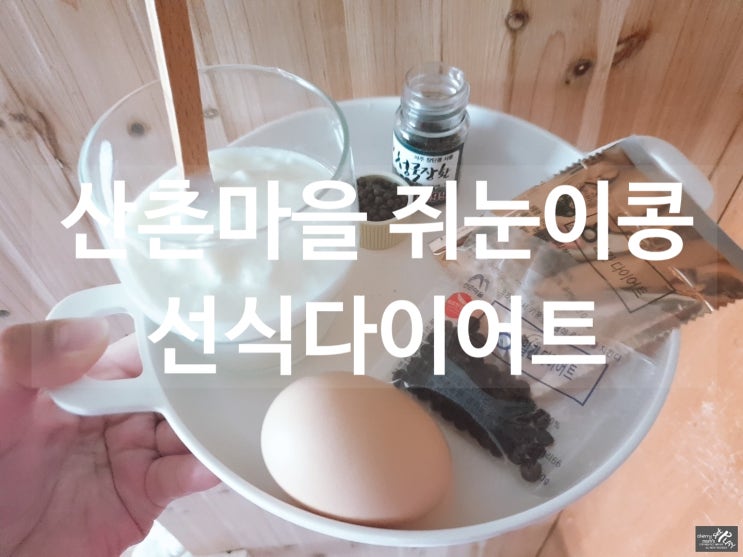  산촌마을 쥐눈이콩으로 선식다이어트 했어요