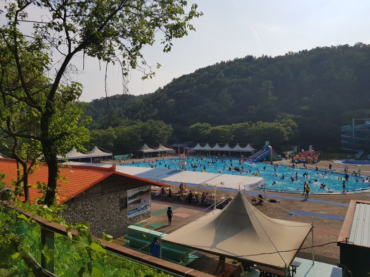  양평 물놀이 / 양평 한화리조트 수영장 근처 펜션