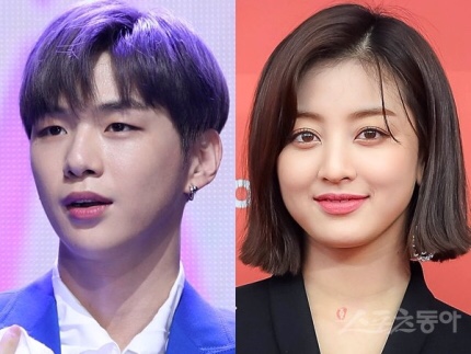  강다니엘 지효 열애인정  호감 갖고 만나는 중