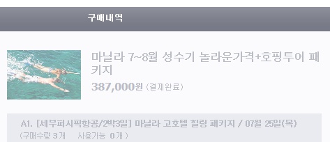 티몬데이 마닐라호핑투어 후기