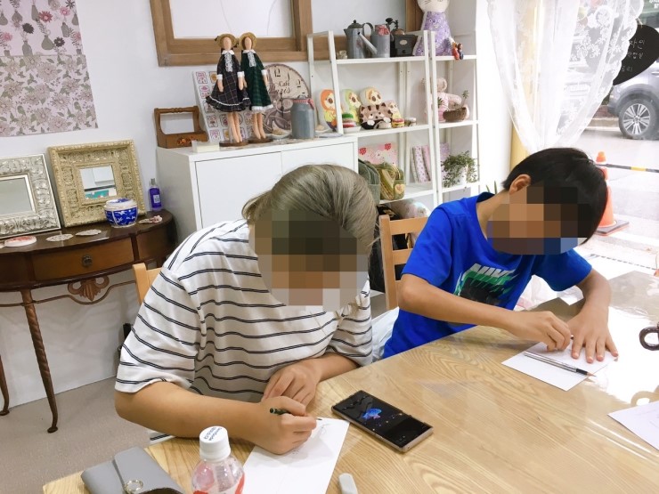  나인글로리 텍스타일 패턴디자인 클래스 5기- 중학생들과 함께 투데이클래스 그림수업을 했어요