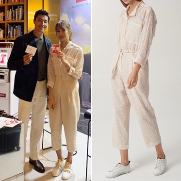  안현모 인스타그램 스타일링 오브제 레이스 점프수트