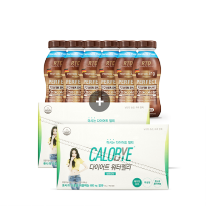 (50% 할인)칼로바이 퍼펙트 파워쉐이크 헬스 단백질보충제 프로틴음료 초코맛 30개입