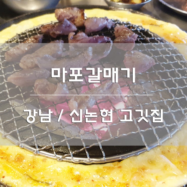 강남/신논현 고깃집:) 마포갈매기 후기