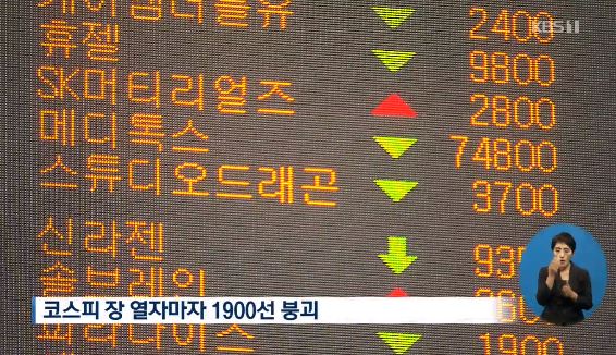  코스피 1900선 붕괴, 잇단 스타 교제설과 연관?…경제까지 침투한 음모론