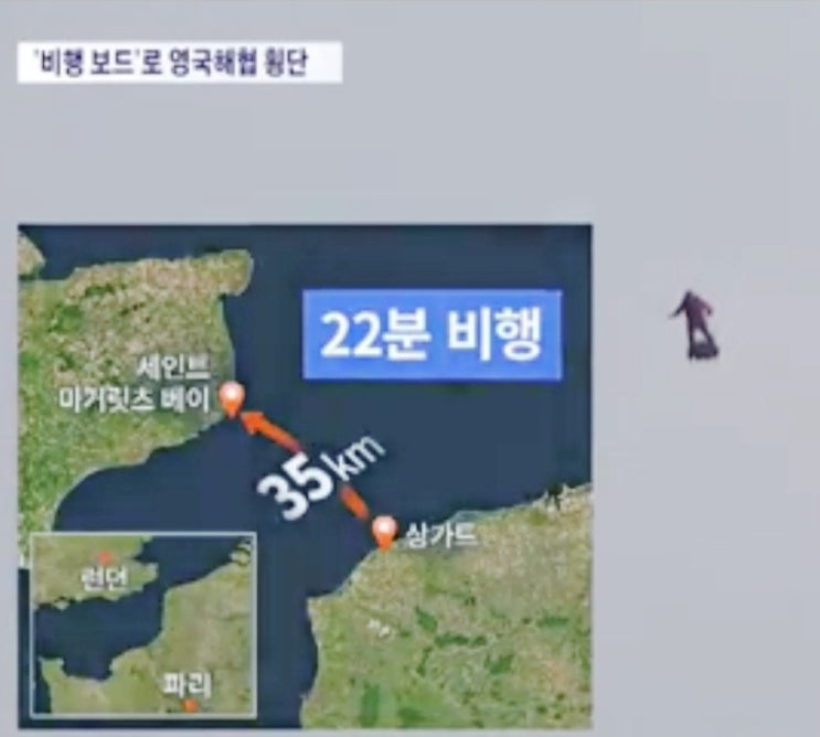  [데일리 뉴스]플라잉보드, 날으는 새처럼 35km바다 건너다.