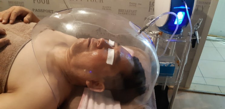  더블유엠 산격점에서 산소테라피 케어