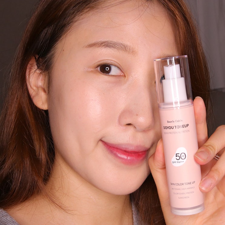  톤업선크림 추천, 콩단백질 넣은 빈스캐빈 톤업크림!