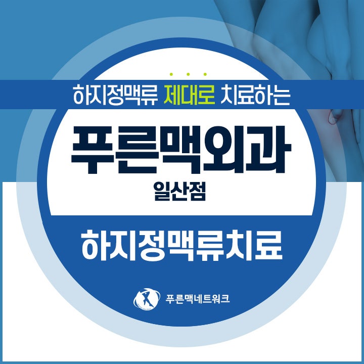 일산하지정맥류 저절로 치유되지 않기 때문에 꼭 치료가 필요