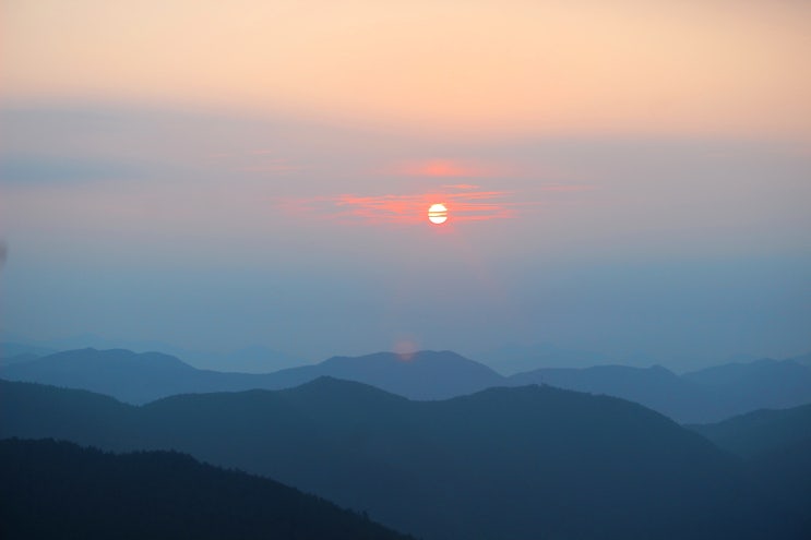  하동 형제봉 트레킹,일몰과 일출이 예쁜 여름차박 명소