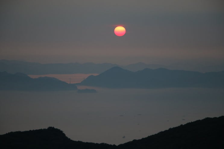  남해 : 금산 제1경 - 봉수대에서 본 일출