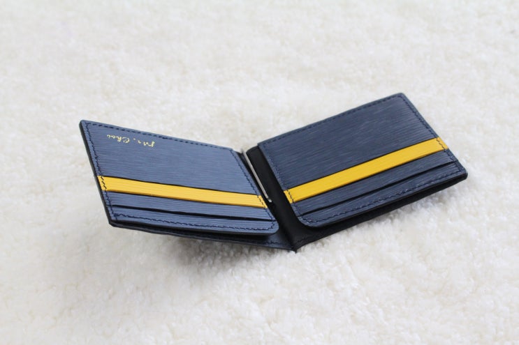 머니클립 남편지갑 만들기  에삐가죽 으로 만든 반지갑