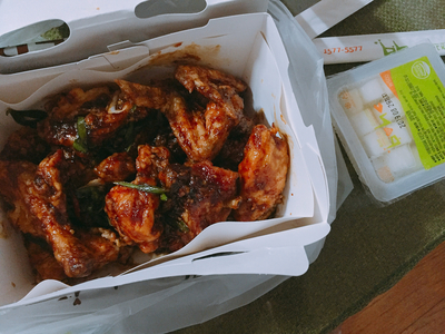  자양동 BHC :D 맛초킹 (우송대보건대점/배달의민족 8월 이벤트)