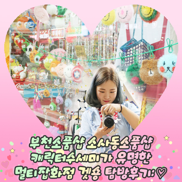  부천소품샵 소사동소품샵 캐릭터수세미가 유명한 멀티잡화점 겟숑 탐방후기: