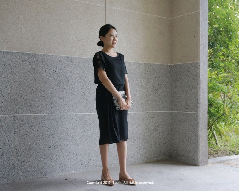 미시옷 77사이즈 상체비만 미시룩 코디 날씬해 보이는 50대 엄마옷