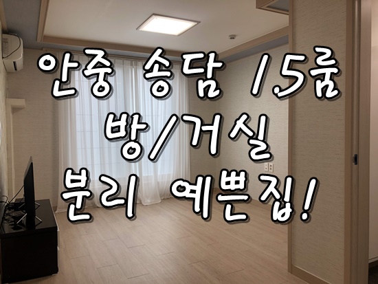  안중원룸월세 구조 넓고 위치 좋은집 1.5룸 입주청소완료