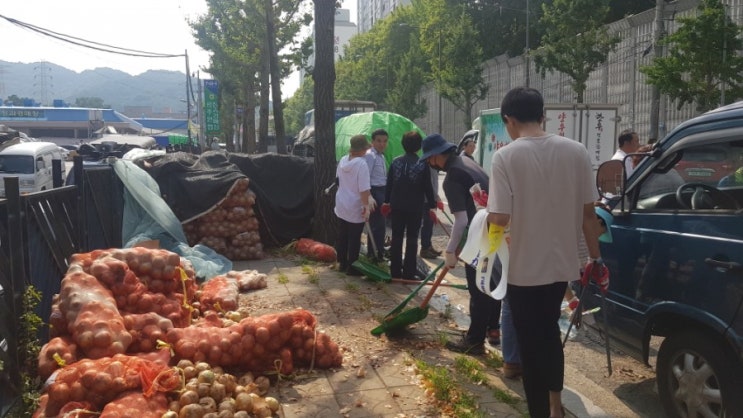  문화동 각화농산물공판장옆 대청소(2019.8.7)광주북구의회 최기영의원