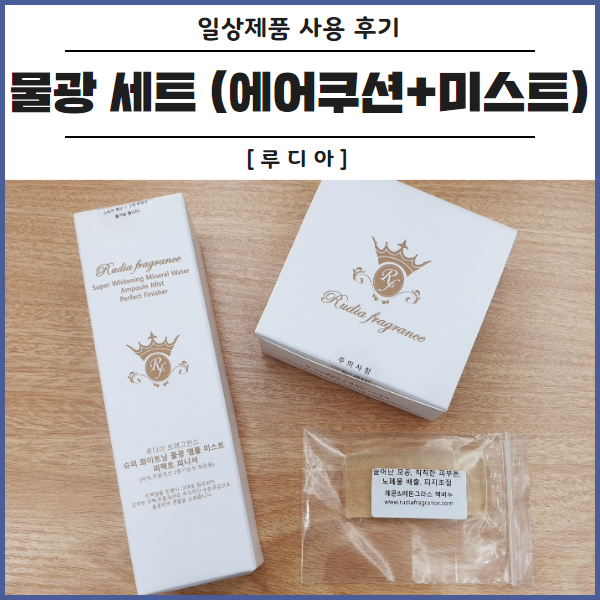[ 루디아 악어세럼쿠션 + 물광미스트 ] 커버력 좋은 에어쿠션 추천!!