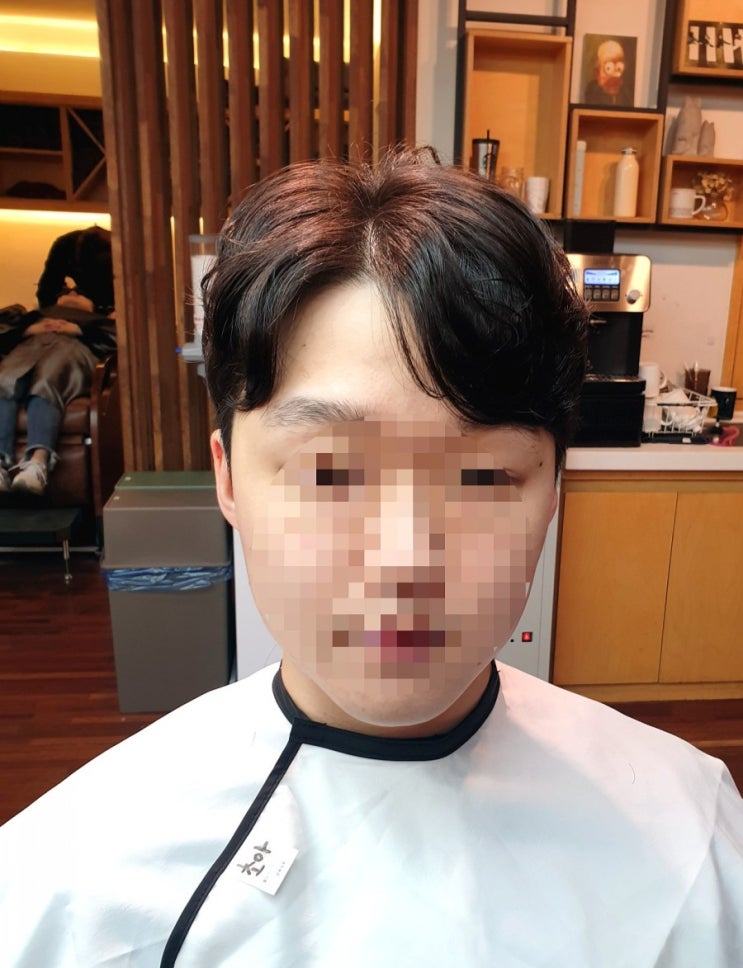  삼산미용실 헤어아떼 초아팀장 남자 6:4 가르마펌