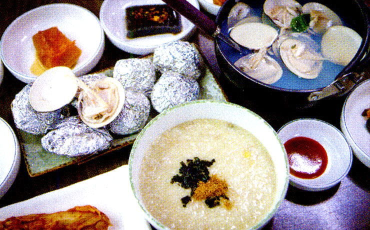  부안의 맛, 백합죽 바지락죽 곰소젓갈