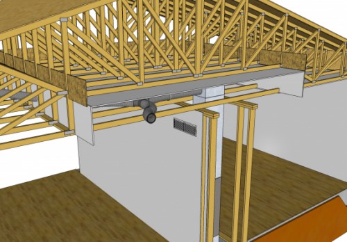  Plenum Truss, Raised Heel Truss :단열, 구조, 덕트 다 가지다