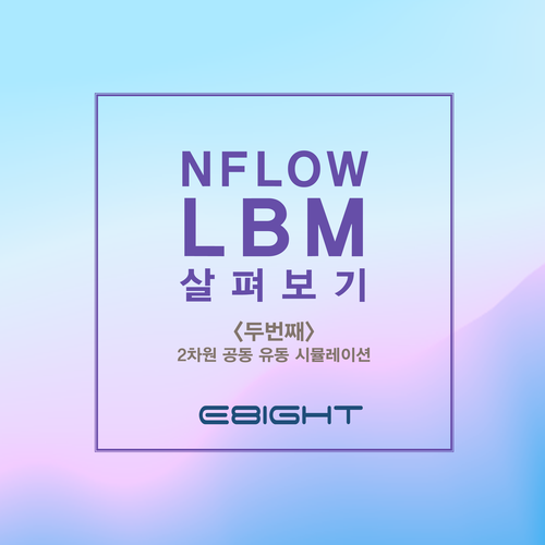 [이에이트]"NFLOW <b>LBM</b>" 살펴보기 - 2차원 공동 유동 시뮬레이션-