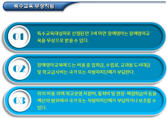 장애영아에 대한 특수교육 및 보육