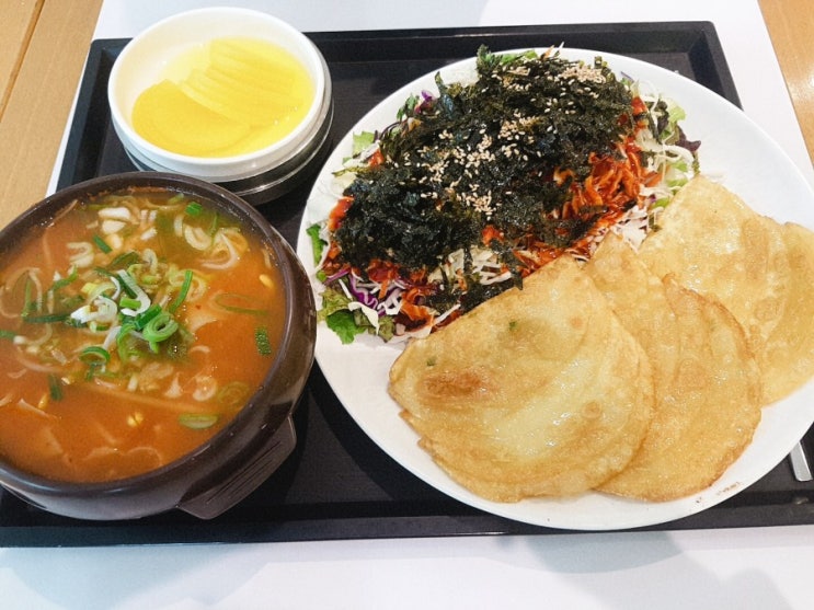  센텀시티 칼국수 맛집 :: 한국교자, 칼국수 전문점이지만 얼큰수제비 존맛