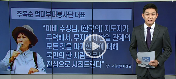 "아베 수상님, 사죄 드립니다" 주옥순 발언의 진짜 문제점