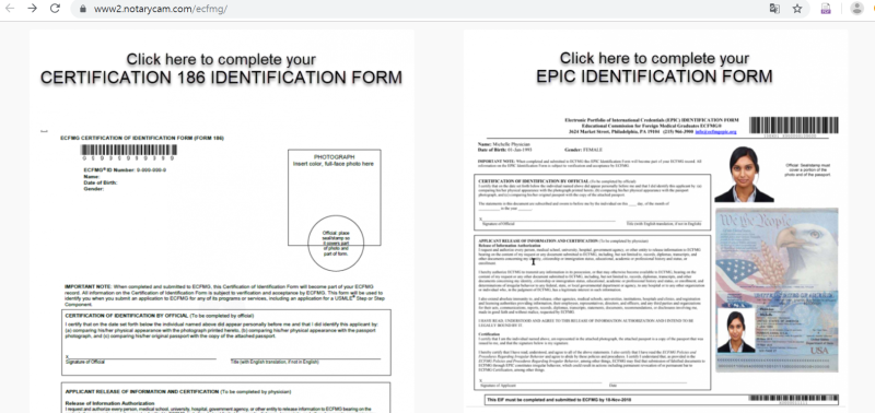 Notarycam (ECFMG certification과정 - Form 186) : 네이버 블로그