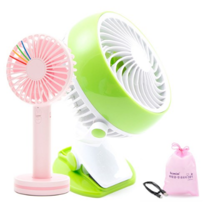  (46% 할인)예꼬맘 쿨한 충전식 유모차 선풍기 + 핸디 선풍기 핑크 + USB 케이블 + 전용 파우치유모차선풍기