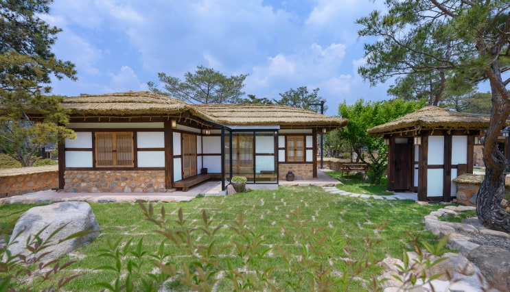  산죽한옥마을-산죽한옥펜션호텔, 이보다 더 편안하고 단아한 초가집은 없다!