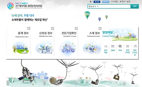  소재부품 종합정보망에서는 무엇을 제공할까?