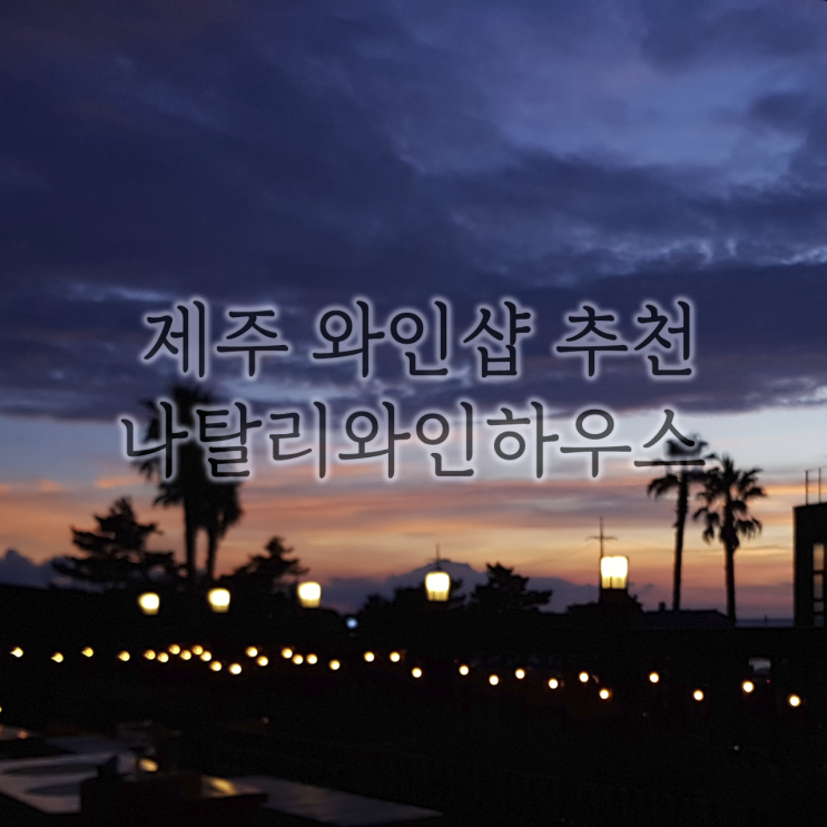  제주 와인 바틀 숍 추천 <나탈리와인하우스>