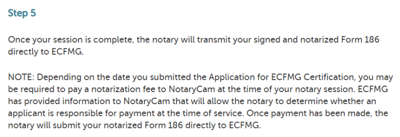 Notarycam (ECFMG certification과정 - Form 186) : 네이버 블로그