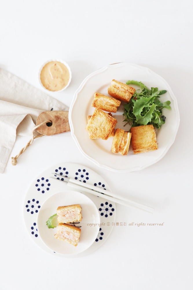  바삭 맛있는 멘보샤! 간편하게 에어프라이어로 ~