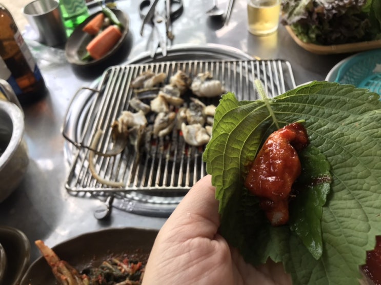  조개구이 붕장어구이 청사포 수민이네