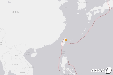 대만 화롄서 규모 5.9 지진…수도 타이베이까지 '흔들'