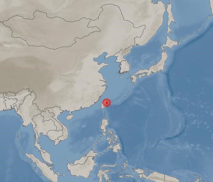 [대만 지진] 대만 화롄 북동쪽 65km해역에서 규모 6.0의 지진 발생!